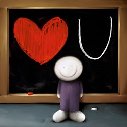 Love Letter by Doug Hyde - Limited Edition on Paper sized 18x18 inches. Available from Whitewall Galleries